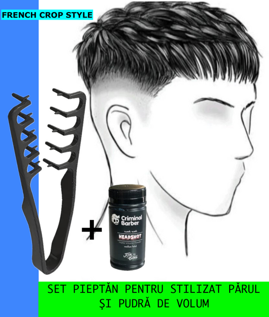 Set Pieptăn pentru Stilizare și Volum + Pudrǎ